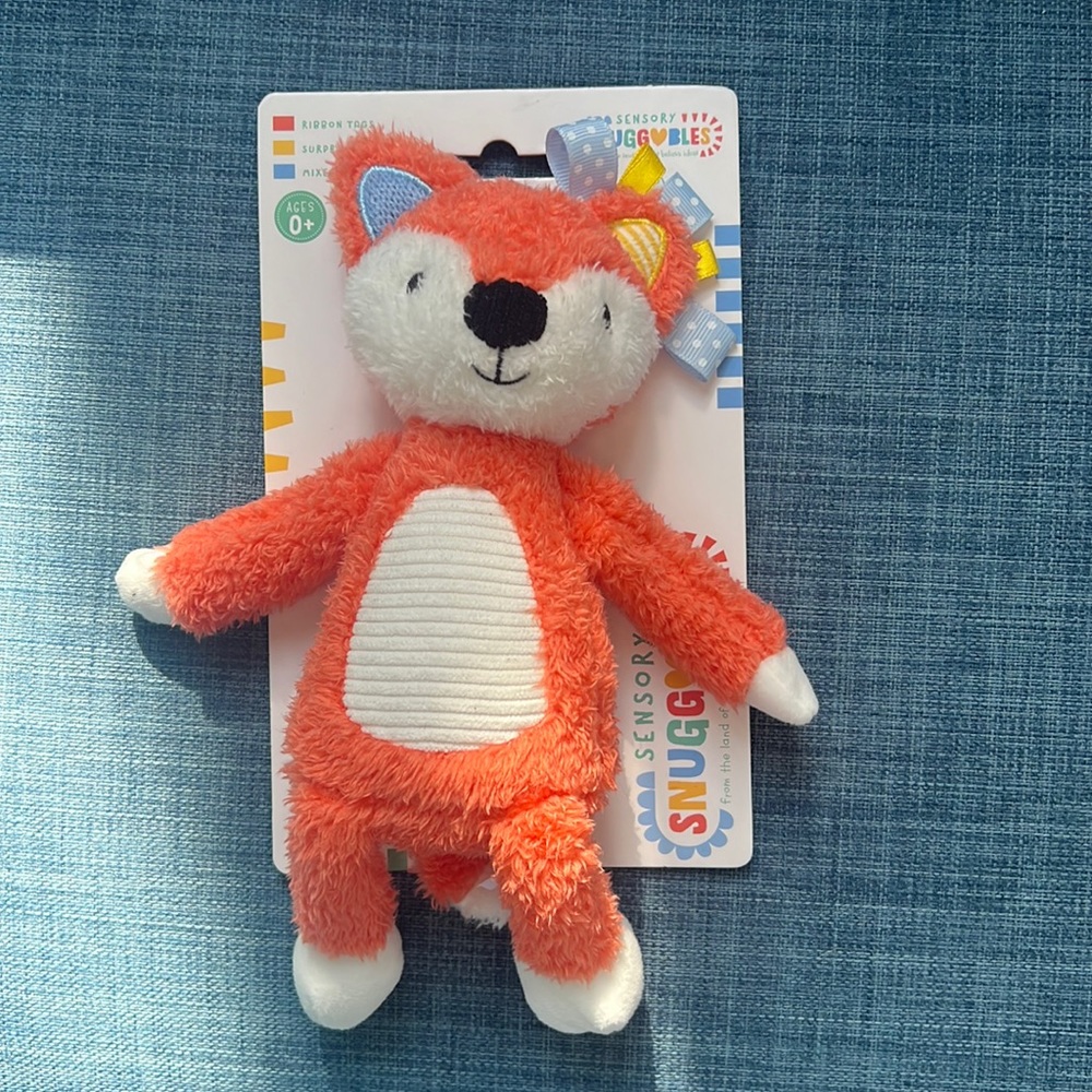 Sensory snuggles plush fox